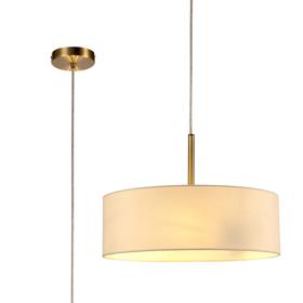 DK0704  Baymont 45cm 3 Light Pendant Antique Brass, Ivory Pearl/White